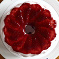 Raspberry Chiffon Cake whole